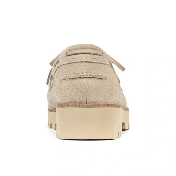 Donald J. Pliner Beige Suede Loafers - Picture 3 of 4